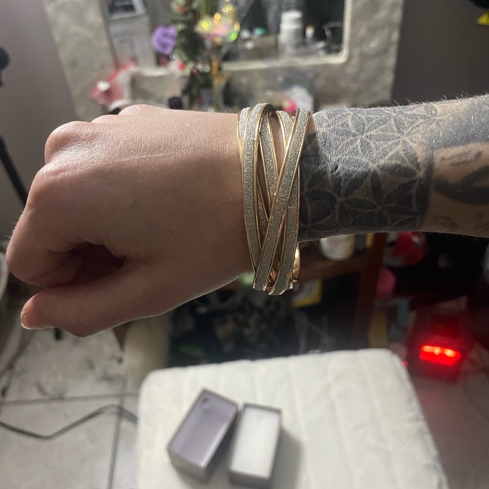 Monet Gold and Silver Tone Bracelet New In Box